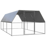 Outdoor chicken coop 3x6x2 m Galvanized steel