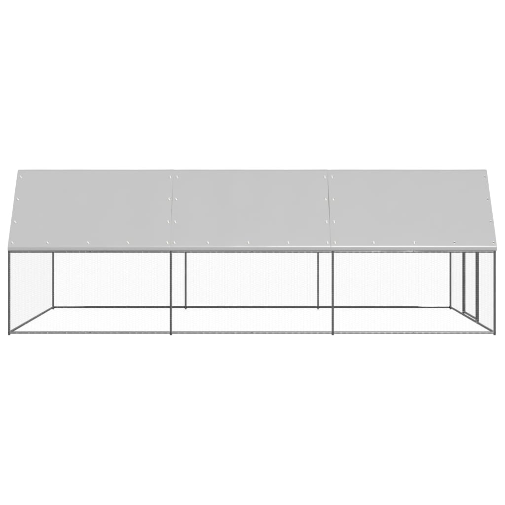 Outdoor chicken coop 3x6x2 m Galvanized steel