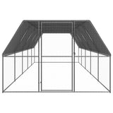 Outdoor chicken coop 3x10x2 m Galvanized steel