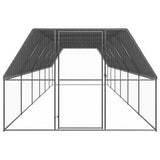 Outdoor chicken coop 3x12x2 m Galvanized steel