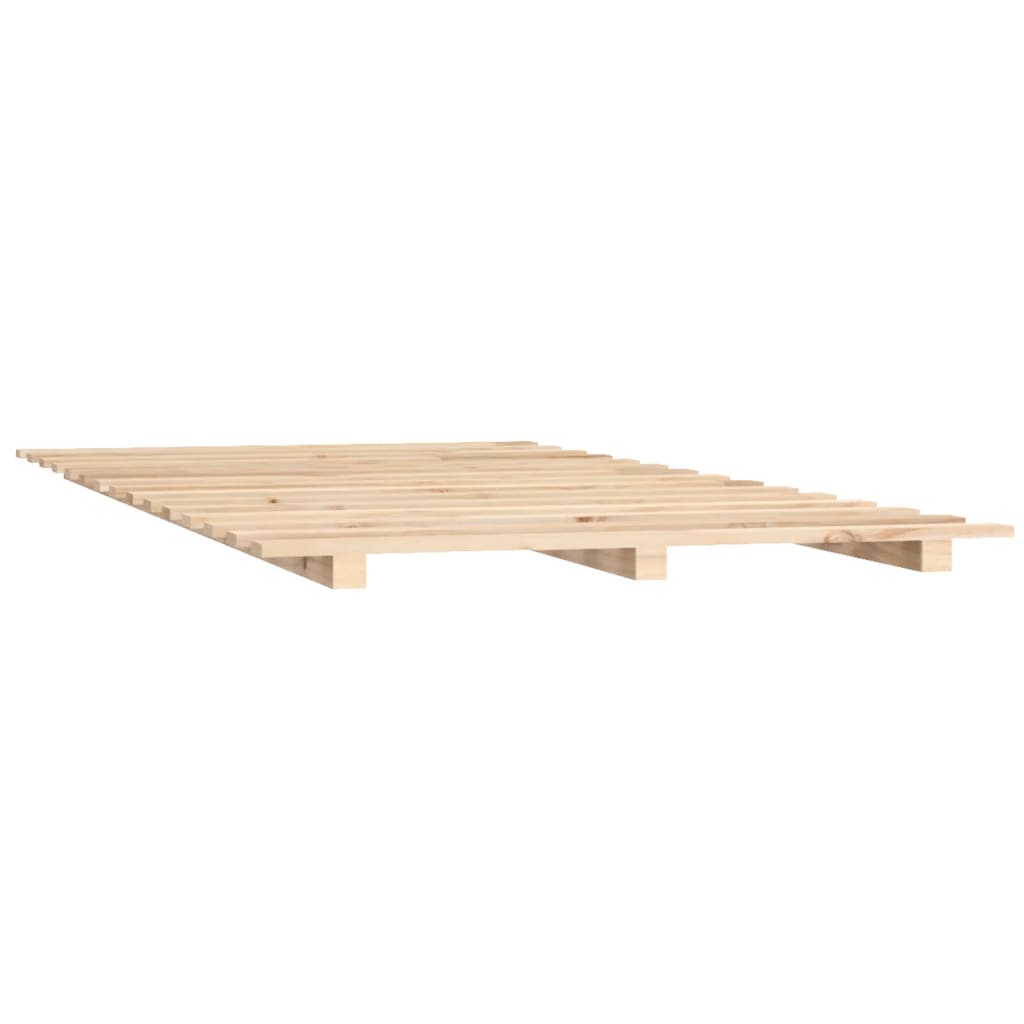 Cadre de lit sans matelas 90x200 cm bois de pin massif