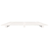 Cadre de lit sans matelas blanc 90x200 cm bois de pin massif