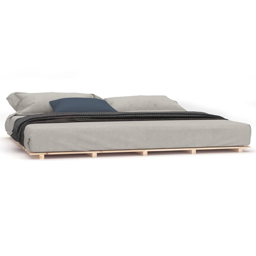 Cadre de lit sans matelas 200x200 cm bois massif de pin