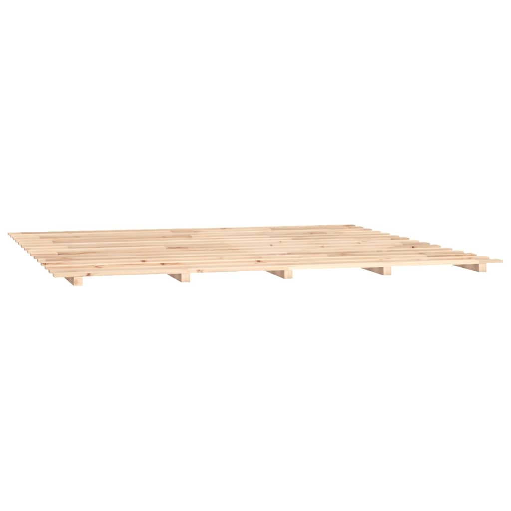 Cadre de lit sans matelas 200x200 cm bois massif de pin