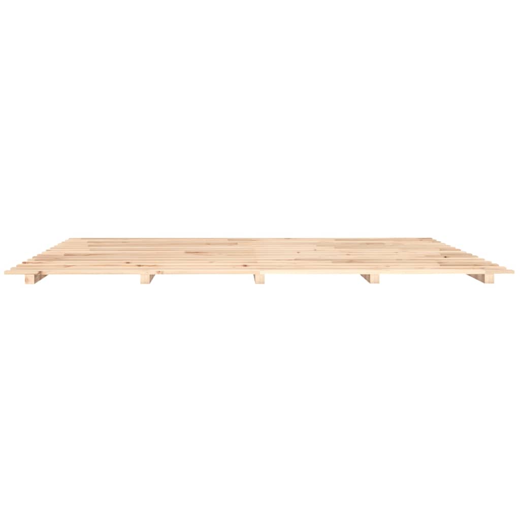 Cadre de lit sans matelas 200x200 cm bois massif de pin