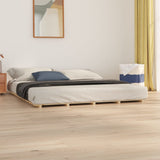 Cadre de lit sans matelas 200x200 cm bois massif de pin