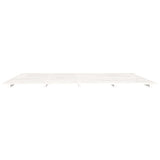 Bed frame without mattress white 200x200 cm solid pine wood