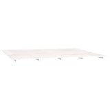 Cadre de lit sans matelas blanc 160x200 cm bois de pin massif