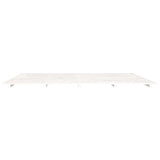 Cadre de lit sans matelas blanc 160x200 cm bois de pin massif