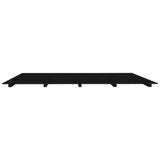 Bed frame without mattress black 160x200 cm solid pine wood