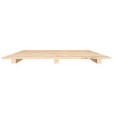 Cadre de lit sans matelas 75x190 cm bois de pin massif