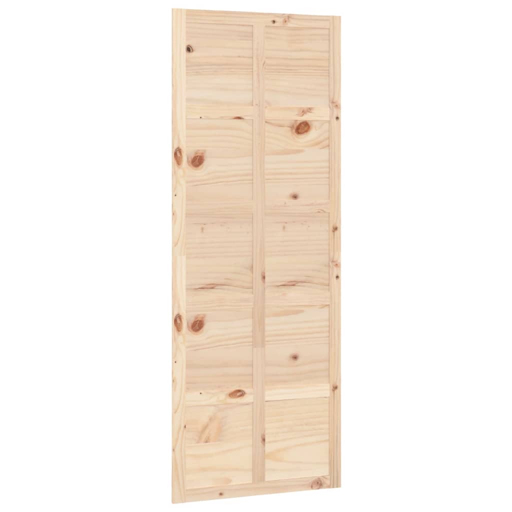 Porte de grange 80x1,8x214 cm Bois massif de pin