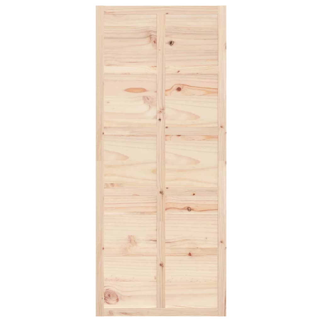 Porte de grange 90x1,8x214 cm Bois massif de pin