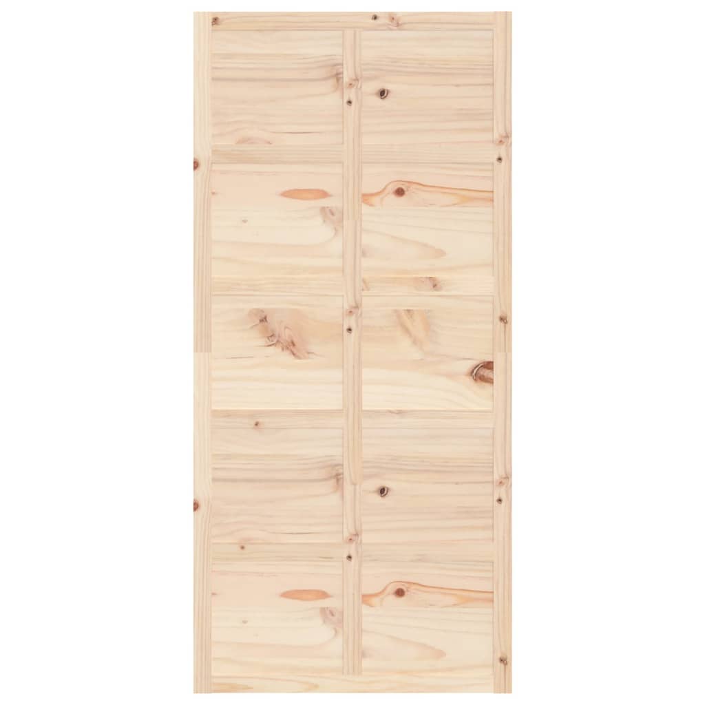 Porte de grange 100x1,8x214 cm Bois massif de pin