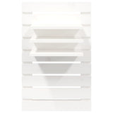 Étagères de chevet murales 2 pcs Blanc Bois de pin massif