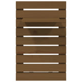 Étagères de chevet murales 2 pcs Marron miel Bois de pin massif