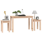 Tables gigognes 3 pcs Bois de pin massif