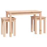 Nesting tables 3 pcs Solid pine wood