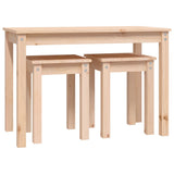 Nesting tables 3 pcs Solid pine wood