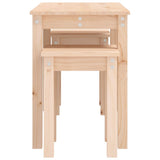 Nesting tables 3 pcs Solid pine wood