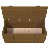 Boîte de rangement Marron miel 91x40,5x42 cm Bois massif pin