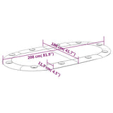 Dessus de table de poker pliable 10 joueurs Vert 208x106x3 cm