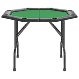 Table de poker pliable 8 joueurs Vert 108x108x75 cm