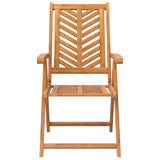 Chaises de jardin inclinables lot de 3 bois massif d'acacia