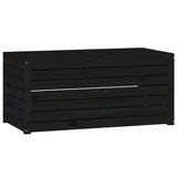 Schwarze Gartenbox 101x50,5x46,5 cm aus massivem Kiefernholz