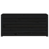 Schwarze Gartenbox 101x50,5x46,5 cm aus massivem Kiefernholz