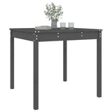 Table de jardin gris 82,5x82,5x76 cm bois massif de pin