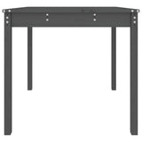 Table de jardin gris 82,5x82,5x76 cm bois massif de pin