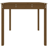 Table de jardin marron miel 82,5x82,5x76 cm bois massif de pin