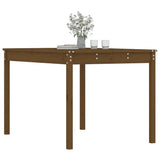 Table de jardin marron miel 121x82,5x76 cm bois massif de pin