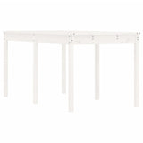 Table de jardin blanc 159,5x82,5x76 cm bois massif de pin