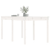 Table de jardin blanc 159,5x82,5x76 cm bois massif de pin