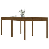 Table de jardin marron miel 203,5x100x76 cm bois massif de pin