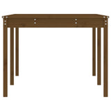 Table de jardin marron miel 203,5x100x76 cm bois massif de pin