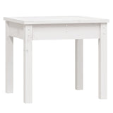 Banc de jardin blanc 50x44x45 cm bois massif de pin