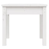 Banc de jardin blanc 50x44x45 cm bois massif de pin