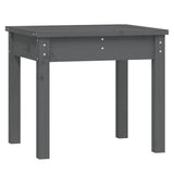 Banc de jardin gris 50x44x45 cm bois massif de pin