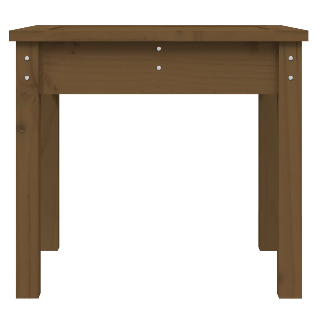 Banc de jardin marron miel 50x44x45 cm bois de pin massif