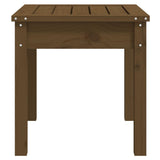 Banc de jardin marron miel 50x44x45 cm bois de pin massif