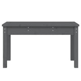 Banc de jardin gris 80x44x45 cm bois massif de pin