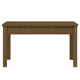 Banc de jardin marron miel 80x44x45 cm bois de pin massif