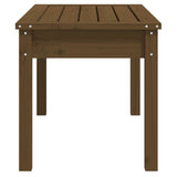 Banc de jardin marron miel 80x44x45 cm bois de pin massif