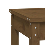 Banc de jardin marron miel 80x44x45 cm bois de pin massif