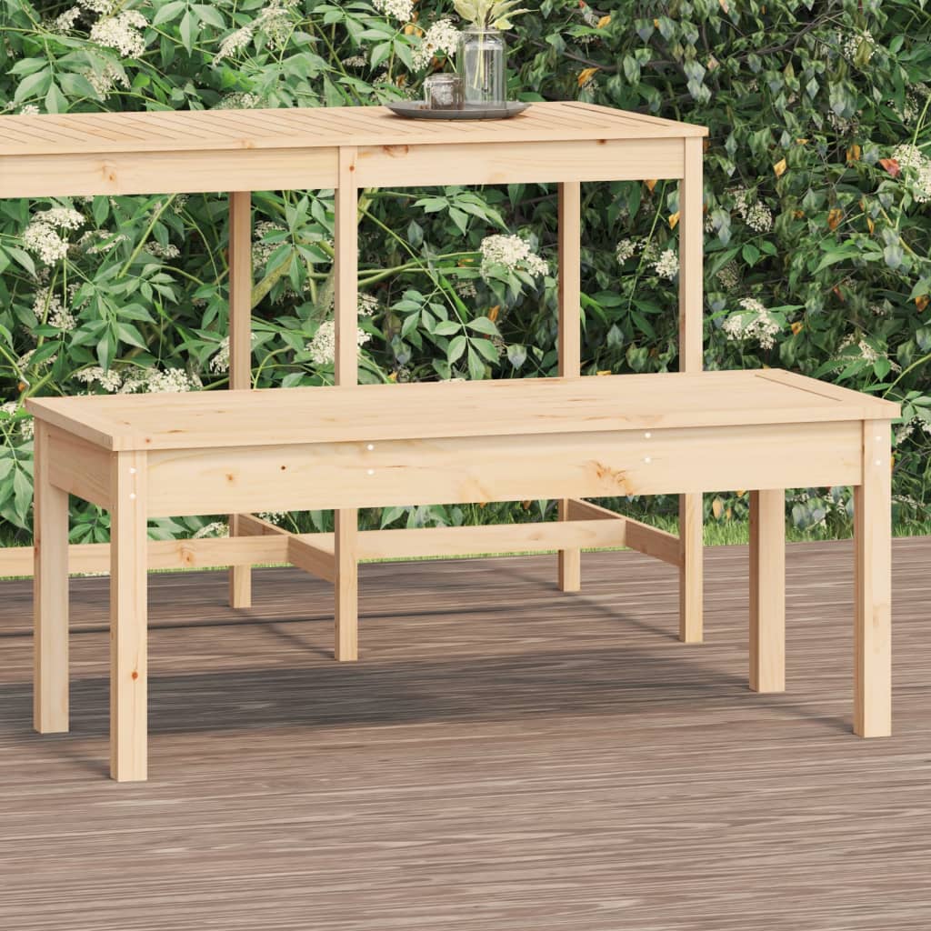 Banc de jardin 109x44x45 cm bois massif de pin