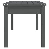 Banc de jardin gris 109x44x45 cm bois massif de pin