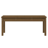 Banc de jardin marron miel 109x44x45 cm bois de pin massif